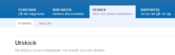 Hantera utskick i Get a Newsletter Hantera utskick i Get a Newsletter