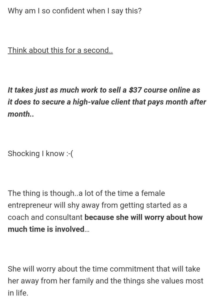 Well-spaced newsletter example